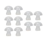 Leapiture Lot de 10 embouts universels en silicone souple pour appareils auditifs, accessoires pour écouteurs, bouchons d'oreilles (s-blanc)