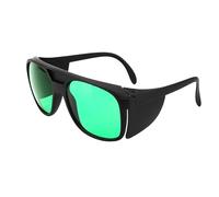 Leapiture Lunettes de culture à LED Protection UV Protection des yeux Lentilles vertes éclairées par LED Lunettes de culture hydroponiques d'intérieur avec étui à lunettes