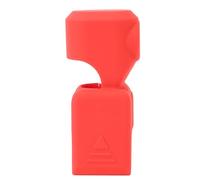 Leapiture Protecteur d'objectif d'écran Étui de Protection en Silicone Anti-Chute Anti-Rayures Couvercle d'objectif d'écran pour Osmo Pocket 3 (Rouge)