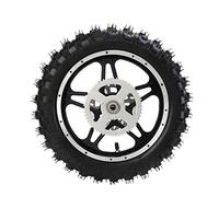 Leapiture Roue arrière de moto Dirt Bike Jante Ensemble de pneu 2.5-10 avec roulement à disque Pignon Jante Ensemble de pneu Mini vélo Ensemble de roue arrière Pit Bike Ensemble de roue arrière