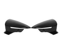Leapiture Trim Wing Mirror Cover Door Mirror Cap Paire Rétroviseurs Housses de Protection Remplacement pour Seat Leon Mk3 5F St FR Cupra 2013-2019(Noir Brillant)