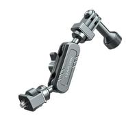Leaplumin Bras magique rotatif à 360° pour caméra GoPro, mini bras magique avec vis de 1/4" adapté pour support à ventouse pour appareil photo, bras magique en aluminium compatible avec cage