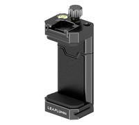 Leaplumn Support de téléphone en aluminium pour trépied, support de téléphone réglable avec griffe froide et plaque de dégagement rapide Arca Swiss, pince réglable universelle adaptée pour iPhone 15