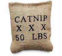Leaps & Bounds Lot de 2 sacs en toile de jute pour chat avec herbe à chat