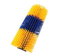 Leapure bétail à gratter Brosse Masseur de Chevaux pour soulager Les démangeaisons de Massage Complet Brosse de toilettage avec 4 vis Massage nettoyant pour Les Moutons de bétail (Jaune)