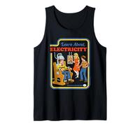 Learn About Electricity Sarcastic Retro Funny Adult Humor Débardeur