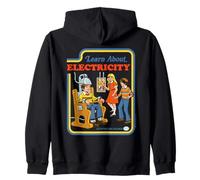 Learn About Electricity Sarcastic Retro Funny Adult Humor Sweat à Capuche