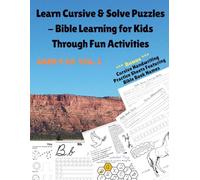 Learn Cursive & Solve Puzzles - Bible Learning for Kids Through Fun Activities: A Fun Activity Book for Kids to Explore and Grow their Bible Knowledge