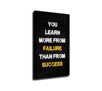 Learn From Failure Success Quotes Poster