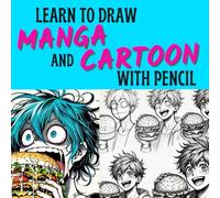 Learn to draw Manga and Cartoon with Pencil: Step-by-step techniques and sketches to master the art of manga and cartoon drawing, perfect for beginners, all levels