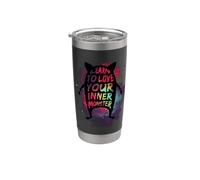 Learn to Love Your Inner Monster Gobelet isotherme en acier inoxydable double paroi