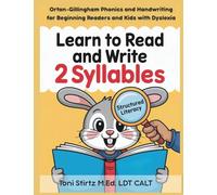 Learn to Read and Write 2 Syllables: Orton-Gillingham Phonics and Handwriting for Beginning Readers and Kids with Dyslexia