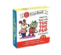 Learn to Read with Tug the Pup and Friends! Box Set 1: A Box of 11 stories, 1 parent guide, and reward stickers for Beginning Readers; Reading Level A-C