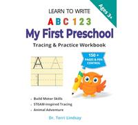 Learn to Write ABC 123: My First Preschool Tracing & Practice Workbook: Animal Adventure - Black & White Edition: STEAM-Inspired Activities for Early Writing, Fine Motor Skills & Literacy Development