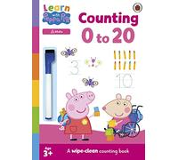 Peppa Pig – Learn with Peppa: Counting 0-20 – Wipe-Clean Activity Book – Broché (en anglais)