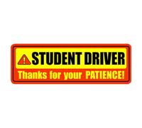 Learner Driver Sign For Car - Reflective New Driver Magnet, Reusable Vehicle Safety Notice, Removable Practice Driving Warning Display | Bright Magnetic For Student Drivers Training Cars Road