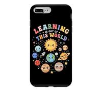 Learning is Out of This World Système Solaire Planètes Garçons Enfants Coque pour iPhone 7 Plus/8 Plus