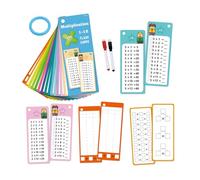 Learning Math Flash Cards, Kindergarten Game Ring, Educational Activity Set, Portable Design, Fun Skill Building Practice, Perfect for Travel Games Card Play Boys Girls School Home