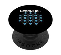 Learning Neural Network AI Deep Learning Coding Tech Quantum PopSockets PopGrip Adhésif