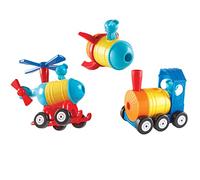 Learning Resources 1, 2, 3, construis - Fusée, Train, hélicoptère