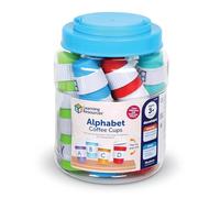 Learning Resources Alphabet Coffee Cups Jeu d’Apprentissage des Lettres Tasses Alphabet Reconnaissance Lettres majuscules minuscules Ages 3+