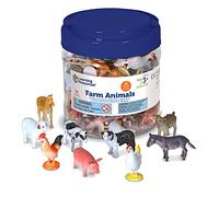 Learning Resources Animaux de la Ferme à Compter, Dès 3 Ans, Jouet Éducatif pour Apprendre à Trier, Compter et Raconter, Figurines Réalistes en Plastique pour Activités de Mathématiques