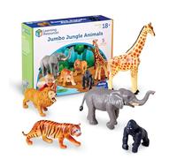 Learning Resources Animaux de la Jungle géants | Jouets d'animaux de safari, figurines d'animaux pour tout-petits, figurines de jouets pour enfants, jouets de la jungle