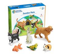 Learning Resources Animaux domestiques géants (6 Animaux domestiques), ressources Maternelle, Chien, Lapin, Chat, Cochon d'Inde, Poisson, Oiseau, Figurines pour Enfants 2+