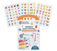 Learning Resources Autocollants Éducatifs, Livre d'activités avec 100+ Autocollants Réutilisables et 25 Pages, Développe Reconnaissance des Couleurs et des Formes, Cadeau Garçons et Filles 3 4 5 Ans
