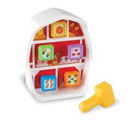 Learning Resources – Jouet Banc à marteler de la Basse-Cour, 3 pièces, Montessori dès 18 mois