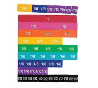 Learning Resources Bandes de Fractions aimantées en Mousse Souple aux Couleurs de l'arc-en-Ciel
