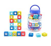 Learning Resources BubbleBrix des nombres , apprendre les nombres, jouet pédagogique à manipuler, jouet à bulles à manipuler avec des nombres, à partir de 3 ans