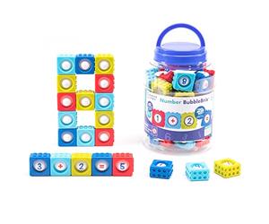 Learning Resources BubbleBrix des nombres, Apprendre Les nombres, Jouet pédagogique à Manipuler, Jouet à Bulles à Manipuler avec des nombres, à partir de 3 Ans