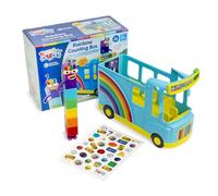 Learning Resources Bus à Compter Arc-en-Ciel, Jeu interactif Numberblocks avec Figurine à Collectionner Seven Incluse, 12 chansons et Sons, Jouets dans l'émission de télévision Populaire, 3 Ans et +