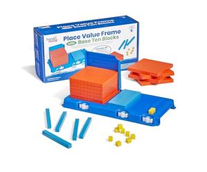 Learning Resources Cadre de Valeur de Position avec Blocs de Base, Ressources Éducatives pour Maîtriser Les Concepts Numériques en 3D, Apprendre Les Unités, Les Dizaines et Les Centaines, Âges 5 6 7+