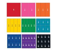 Learning Resources Carrés de fractions aimantés recto-verso