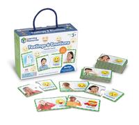 Learning Resources – Cartes puzzle des émotions, 48 pièces, compétences sociales, dès 3 ans