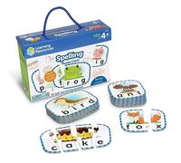 Learning Resources Cartes de Puzzles d’orthographe, préparation préscolaire, Puzzles autocorrectifs, à partir de 4 Ans