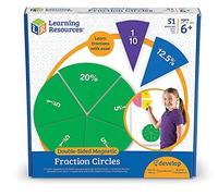 Learning Resources Cercles de fractions LER1616 aimantés recto-verso