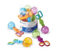 Learning Resources Ciseaux Motricité Fine Enfants - Jeu de 4 Couleurs - Activité Sensorielle Sable & Eau - Ergonomique 3 Ans+ - Maison & Classe