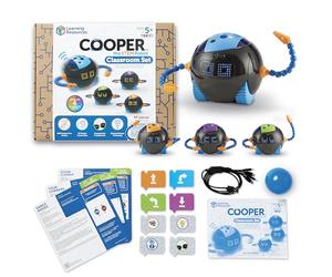 Learning Resources Cooper Robot STEM Ensemble de Classe LER3118, Codage sans Écran, Dès 5 Ans, Jeu Collaboratif, Matériel Pédagogique pour École