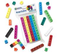 Learning Resources – Cubes éducatifs Snap Cubes, 100 pièces emboîtables 2 cm, 10 couleurs, Dès 5 ans