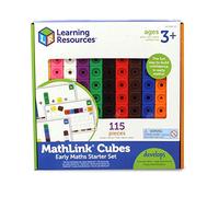 Learning Resources Cubes Emboitables Mathématiques, 100 Cubes, Dès 4 Ans | Assemblez et manipulez des cubes emboitables colorés pour apprendre à compter, trier, faire des calculs et créer en jouant