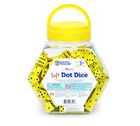 Learning Resources Dés en Mousse Souple 1,5 cm (Lot de 200) - Idéal pour La Classe et Enseigner Les Probabilités, Jeu en Eponge Silencieux et Sécurisé, pour Enfants et Éducateurs, Dès 3 4 5 6 Ans +