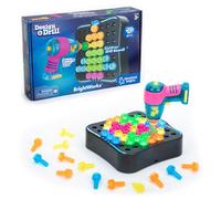 Learning Resources Design & Drill BrightWorks, Dès 3 Ans, Jouet STEM avec Perceuse Électrique, Plateau Lumineux, Développe Motricité Fine et Créativité