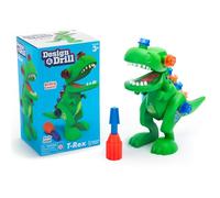 Learning Resources Design & Drill T. Rex Dinosaurier, Spielzeug zum Auseinanderbauen, 12 Teile und 1 Schraubenzieher - MINT-Spielzeug, Naturwissenschaften, Dinosaurier-Spielzeug, Kindergeschenke, Altersstufen 3 4 5+