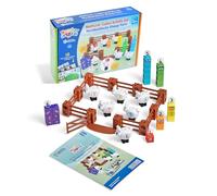 Learning Resources Ensemble d'activités avec cubes MathLink Ferme de moutons Numberblocks, jouets du dessin animé, jeu de maths et nombres, jeu de ferme, 10 activités mathématiques incluses, dès 3 ans