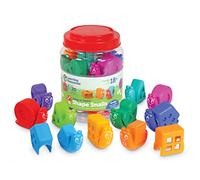 Learning Resources,-Escargots des Formes Snap-n-Learn activités Petite enfance, Jouets éducatifs, Couleurs, Jouets d’enseignement, 20 pièces, à partir de 18 Mois