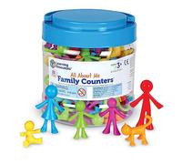 Learning Resources Figurines Famille à Compter, Tri et Comptage, 3 Ans+ | Jouez avec les figurines pour compter, créer des suites, reconnaître les couleurs et explorer les différents liens familiaux