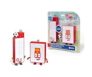 Learning Resources Figurines Numberblocks Eleven et Twelve Dès 3 Ans, Jouet de Comptage Préscolaire, Jeu de Rôle Mathématique, Accessoire Football Inclus, Apprentissage des Nombres